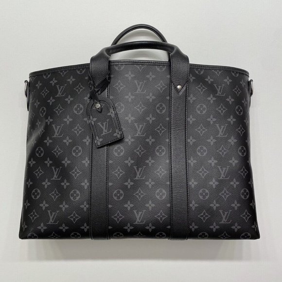 Louis Vuitton Monogram Eclipse Taiga Leather Tote NM - Picture 1 of 16